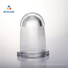 Wholesale Transparent Cylindrical Glass Hand Blown Screw Lamp Cover